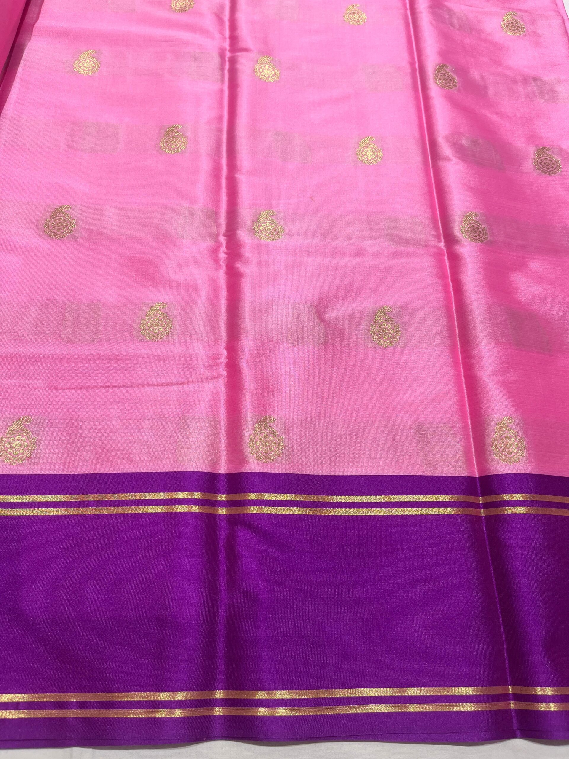WhatsApp Image 2025-11-11 at 14.03.43 (2) Banarasi Velvet Silk Saree — Pink | Bentex Border & Rich Zari Pallu