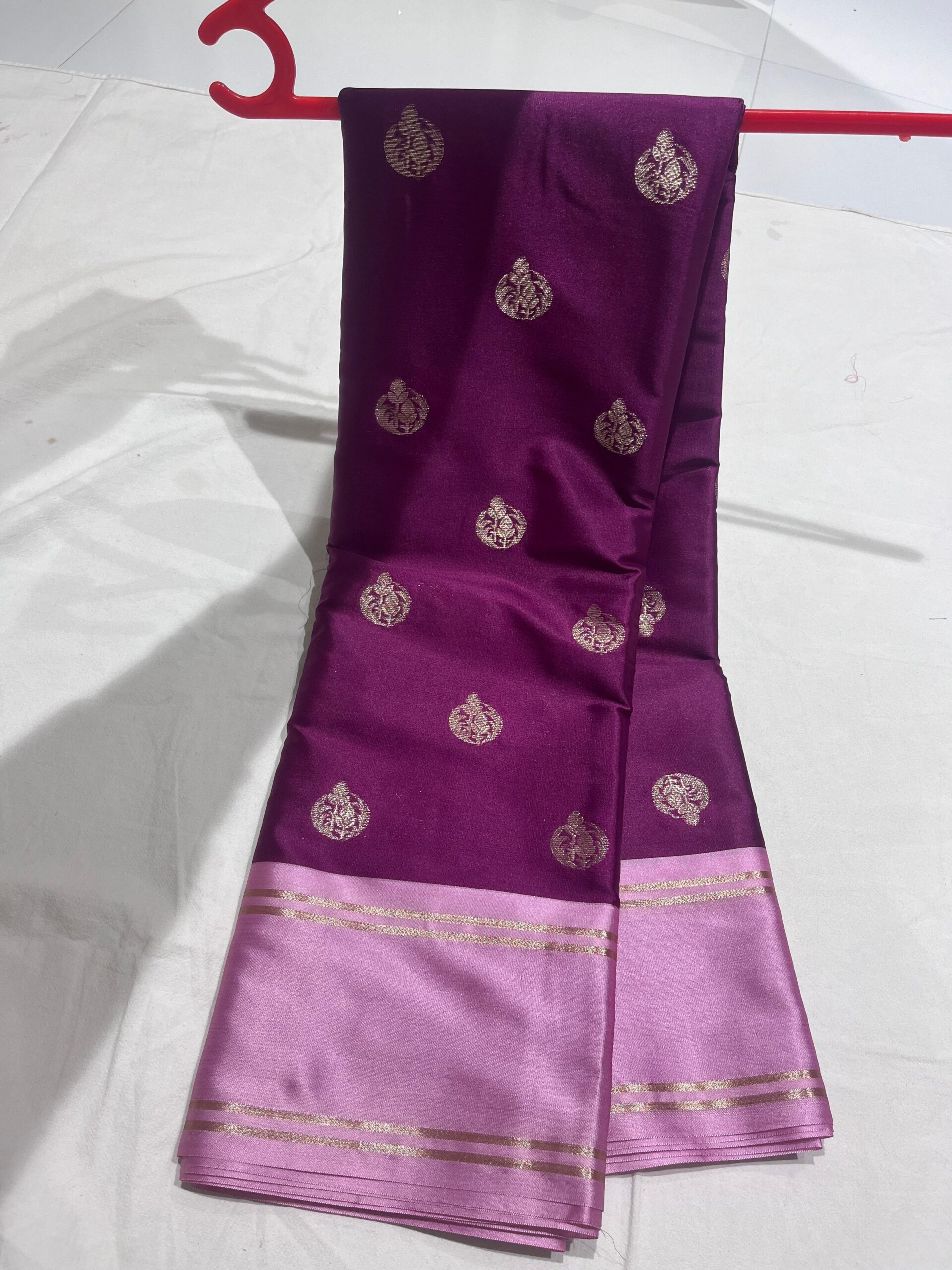 WhatsApp Image 2025-11-11 at 14.24.05 Banarasi Velvet Silk Saree — Mehndi Color | Bentex Border & Rich Zari Pallu