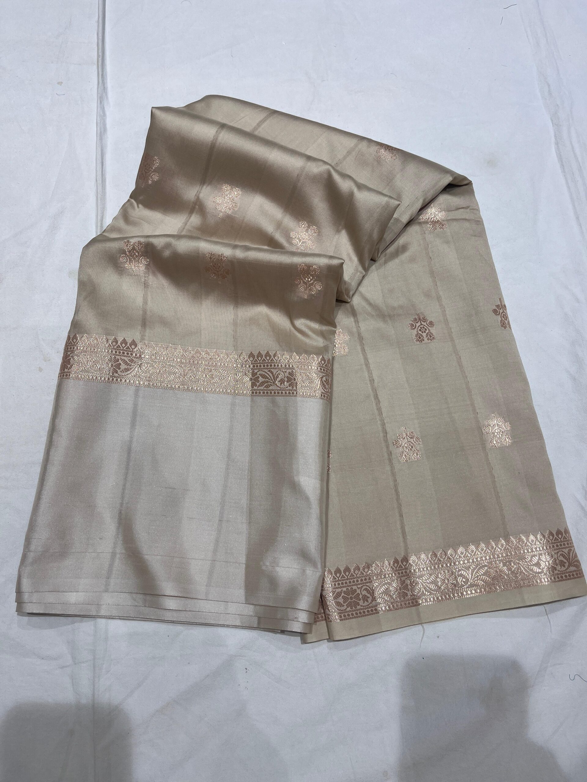 WhatsApp Image 2025-11-12 at 16.33.14 Mal Mal Silk Saree — Tasar Color | Soft Feel, Booti Design, Dual Border