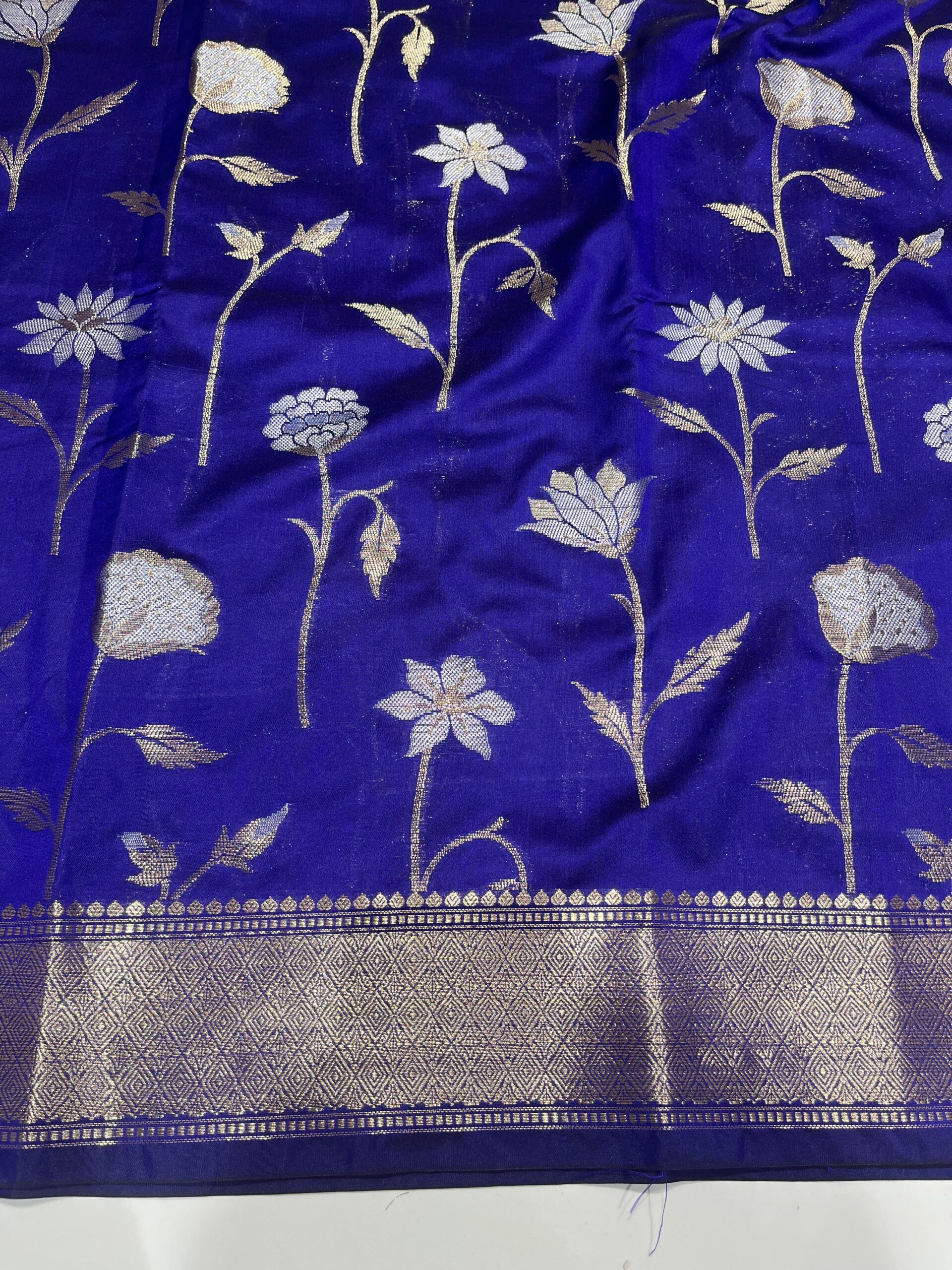 Katan Silk Banarasi Saree — Alfi Designer Collection